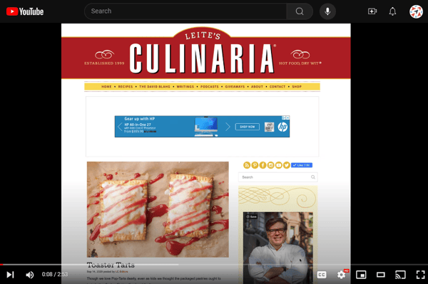 Leite's Culinaria Ad-Free Subscription Explainer
